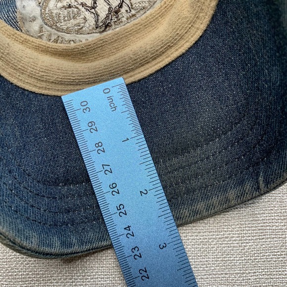 DULUTH TRADING CO. Blue Jean Denim Baseball Cap Hat Size Medium/Large - Picture 4 of 5